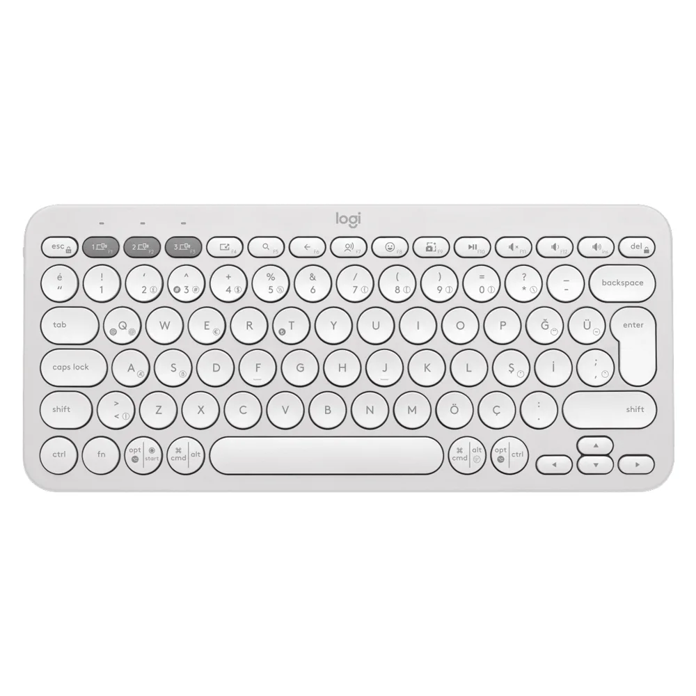 Logitech K380S Pebble Keys 2 Bluetooth Klavye Beyaz 920-011860