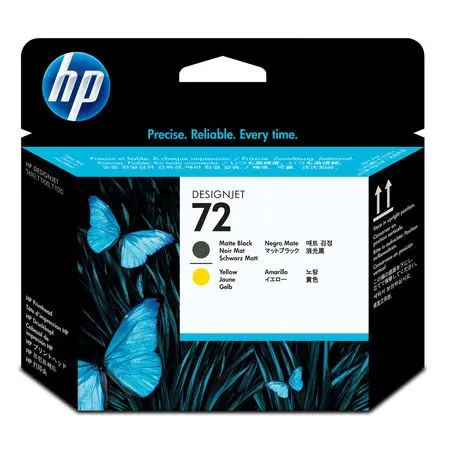 HP 72 C9384A Sarı Mat Siyah Orijinal Baskı Kafası