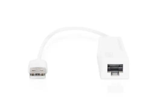 DIGITUS DN-10050-1 USB 2.0 Fast Ethernet Adaptörü, 1 x 10/100 RJ45 Dişi, USB-A Erkek