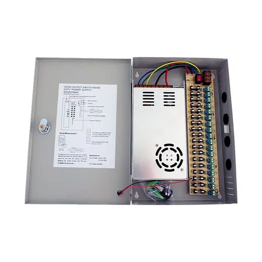 OPAX-30A-BX SMPS 30 AMPER DC 12VOLT KUTU TİPİ BOX FANLI ADAPTÖR görseli 4