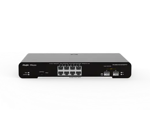RUIJIE REYEE RG-NBS3100-8GT2SFP-P 8 PORT 10/100/1000+2SFP POE 125W YONETILEBILIR