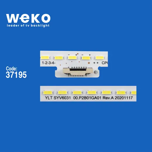 WKSET-6494 37195X4 YLT SYV6031 00.P2B01GA01 REV.A 4 ADET LED BAR (64LED) alternatif görünüm