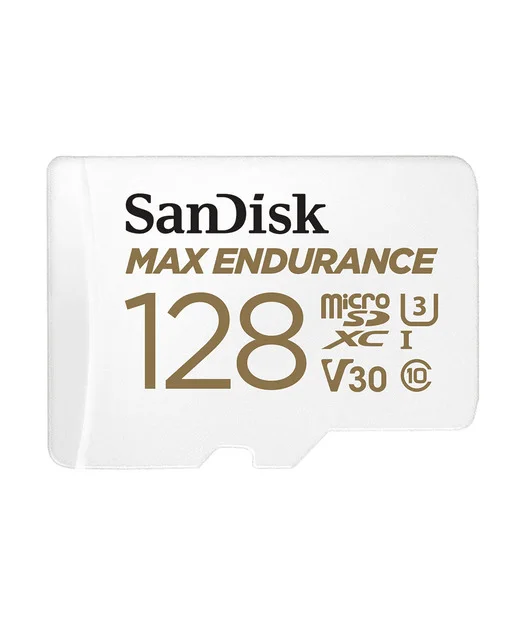 SanDisk MAX ENDURANCE microSDXC 128GB + SD Adapter - for home security cameras & dashcams