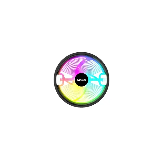 Evercool CS-02 Rainbow Hava Soğutmalı CPU Fan 12cm Fan,Intel LGA1700/AMD AM5 görseli 6
