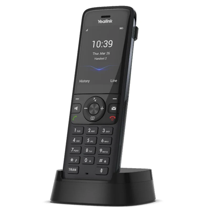YEALINK W78H 2.4 INC RENKLİ EKRAN HD SES GÜRÜLTÜ ENGELLEME TİTREŞİM SIP IP DECT TELEFON
