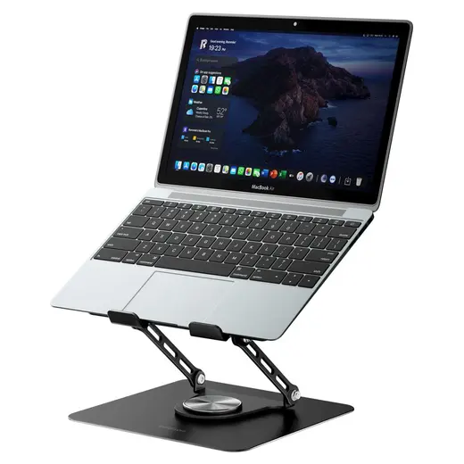 Addison AD-RC36 Steely 360 Derece RGB Fanlı Ayarlanabilir Metal Laptop Stand görseli 8