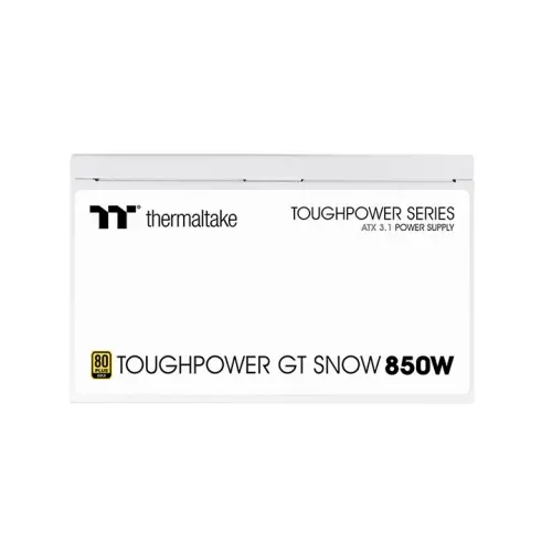 THERMALTAKE 850W 80+ GOLD TOUGHPOWER PS-TPT-0850FNFAGE-W PCIE 5.0 Tam Modüler Power Supply Beyaz görseli 1