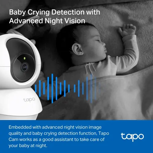 TP-LINK 3MP TAPO C210 Akıllı Güvenlik Bebek Kamerası Wlan (Kablosuz) görseli 2