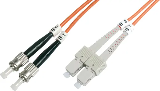 BEEK BC-FO-6STSC-03 ST-SC Fiber Optik Patch Kablo, Multimode OM 1 62.5/125 Duplex, 3.0mm, LSZH, 3 metre
