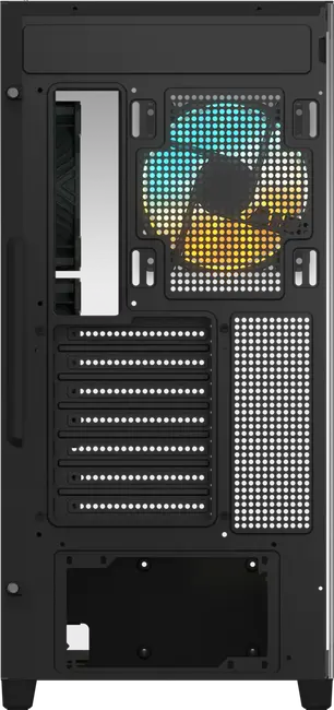 GIGABYTE C500 Panoramic Stealth Ön ve Yan Paneli Temperli Cam 4x ARGB Fanlı Gizli Konnektör Uyumlu Siyah Mid Tower Kasası görseli 3
