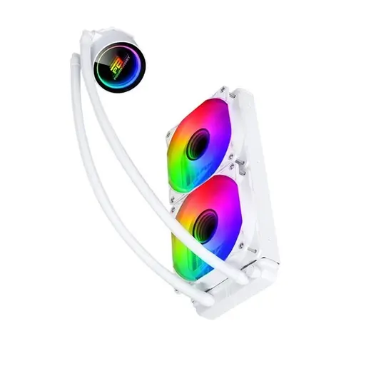 POWERBOOST 240mm DEEP PB-LCS-PI240-W ARGB Sıvı Soğutmalı AM5-1851p İşlemci Fanı Beyaz görseli 4