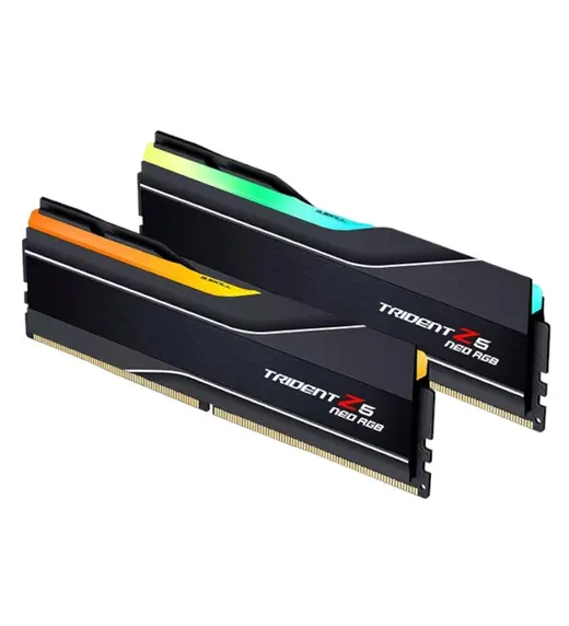 GSKILL 32GB (2X 16GB) DDR5 6000MHZ CL36 RGB DUAL KIT PC RAM / TRIDENT Z5 NEO F5-6000J3636F16GX2-TZ5NR görseli 1