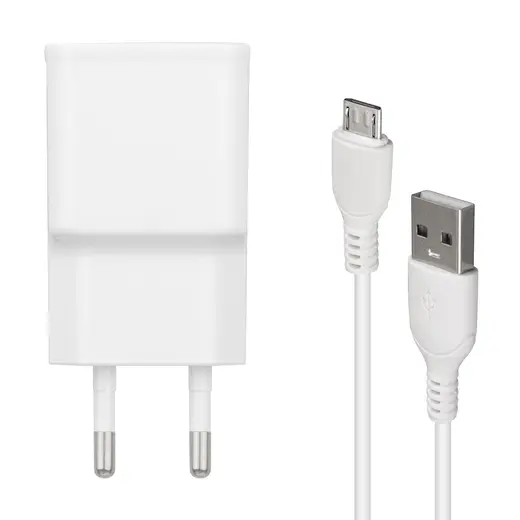 WEKO WK-21434 S6 2.1 AMPER ŞARJ BAŞLIK ADAPTÖRÜ + MICRO USB KABLO(NO:3) alternatif görünüm