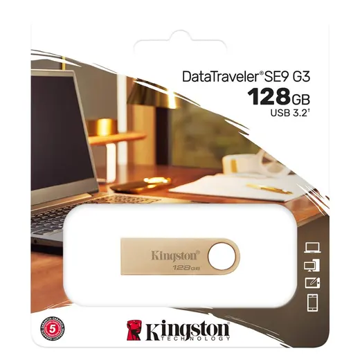 Kingston DTSE9G3-128GB 128GB 220MB-s Metal USB 3.2 Gen 1 DataTraveler SE9 G3 Flash Bellek alternatif görünüm