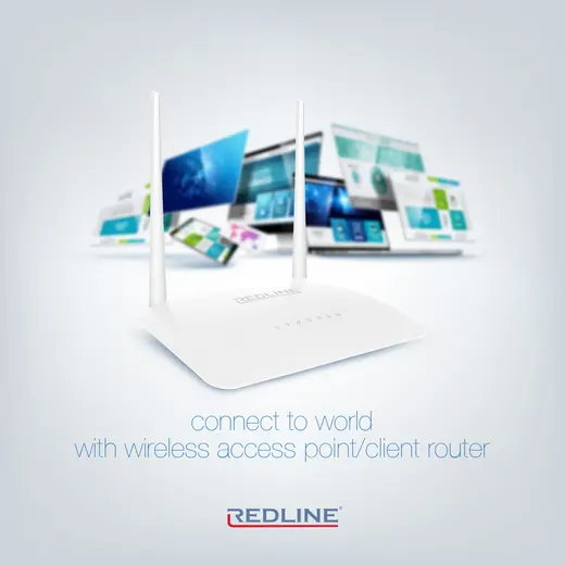 REDLINE RL-WR1220 Kablosuz-N WPS + WISP+WDS 300 Mbps Repeater+Access Point+Bridge Kablosuz Router alternatif görünüm