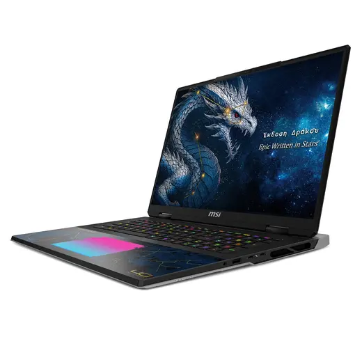 MSI 18" UHD ULTRA 9 290HX-96GB DDR5 RAM-4TB NVME-24GB RTX5090-W11G GAMING NOTEBOOK / TITAN 18 HX DRAGON ED A2WJ-1223TR görseli 1