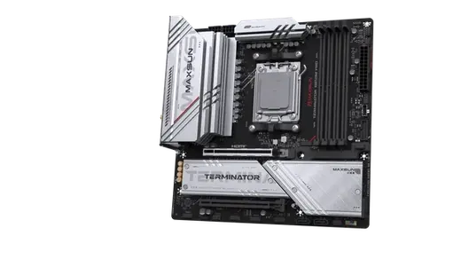 MAXUN TERMINATOR B850M PRO WIFI6E DDR5 HDMI-DP TYPEC PCIE 5.0 AM5 mATX görseli 3