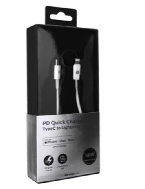S-link IP-SW21 TypeC to Lightning C94 Lisanslı PD Hızlı Data + Şarj Kablosu alternatif görünüm