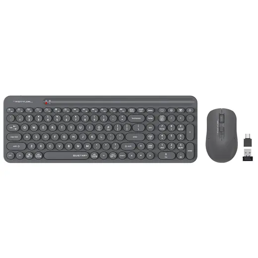 A4 TECH FG3300 AIR2 2.4 QMINI FN-MM SESSIZ KLAVYE&MOUSE SET GRI