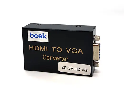BEEK BS-CV-HD-VG HDMI Sinyalini <-> VGA Görüntü ve Ses Sinyaline Çevirici, 1 x HDMI 1.3 giriş (UXGA ve 1080I)