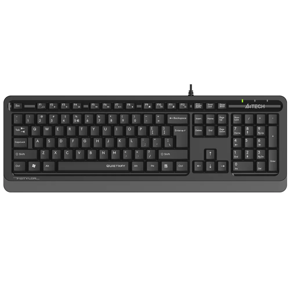 A4 Tech FK10 Q Kablolu MM Klavye Gri USB