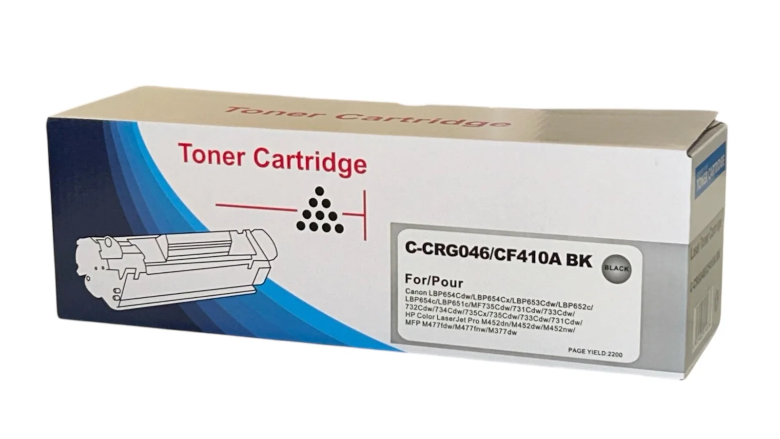 HP CF-410A CRG-046 Siyah Muadil Toner M-452 M-477 Canon LBP-652 654 MF 731 734