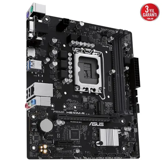 ASUS PRIME H610M-R-SI DDR5 HDMI DP PCIE 4.0 1700p mATX görseli 3