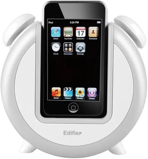 EDIFIER Image Series IF200Plus Retro Çalar Saat Tasarımlı iPod Hoparlör Dock Sistem görseli 2