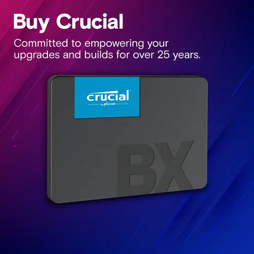CRUCIAL 1TB BX500 CT1000BX500SSD1 540- 500MB/ SSD SATA-3 Disk Kutusuz görseli 1