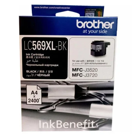 Brother LC569XL Siyah Yüksek Kapasiteli Orijinal Kartuş