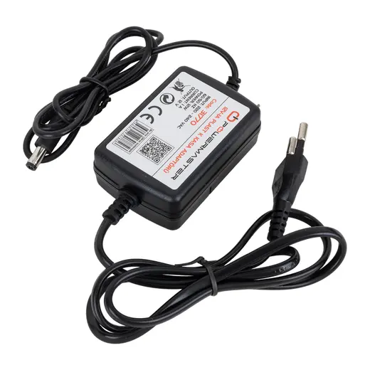 POWERMASTER PM-31770 12 VOLT - 1 AMPER - 12 WATT 5.5*2.5 MM UÇLU İKİ UCU KABLOLU MASAÜSTÜ ADAPTÖR görseli 3