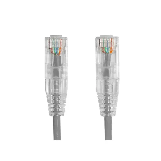 AGER 0.15metre CAT6 Utp Slim AWG28 AC-602-0015 Gri LSZH Patch Kablo (10'lu Paket) görseli 1