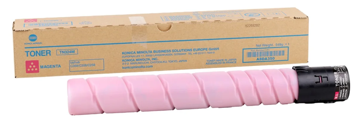 Minolta TN-324 Orjinal Kırmızı Toner Bizhub C-258 C-308 C-368 A8DA350