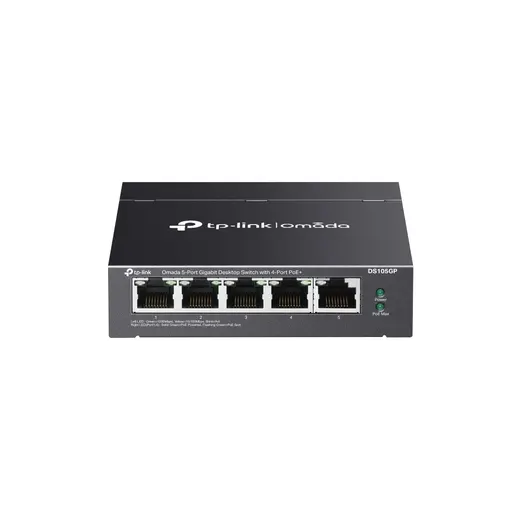 Omada DS105GP 5Port 10/100/1000 4Port PoE+ Switch