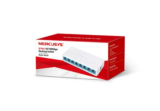 TP-LINK MERCUSYS MS108 8 PORT 10/100 YONETILEMEZ SWITCH alternatif görünüm