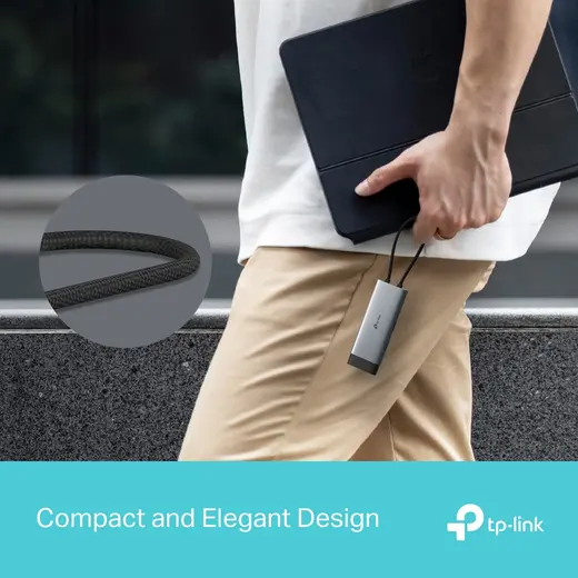 TP-LINK UH5020C USB-C 5 Port 5Gbps 4K 60Hz HDMI 100W PD Hub Çoklayıcı alternatif görünüm