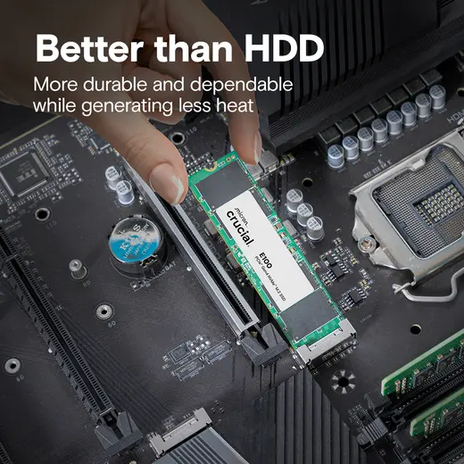 CRUCIAL 2TB E100 CT2000E100SSD8 5000-4500MB/s M2 NVME GEN4 Disk görseli 2