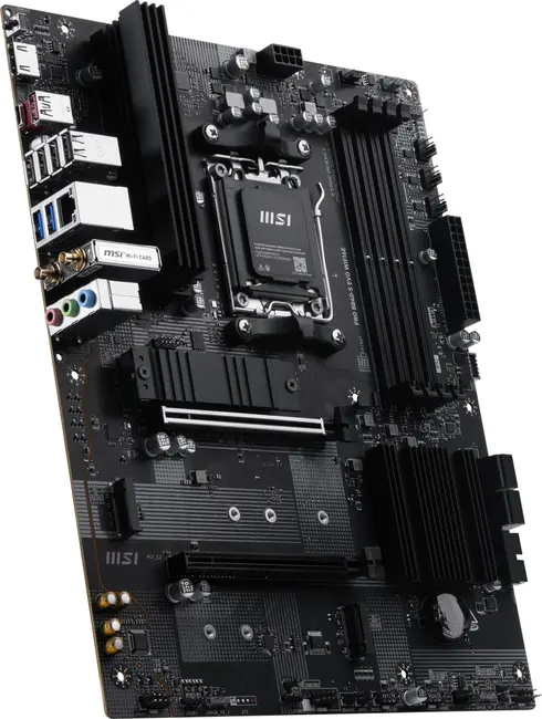 MSI PRO B840-S EVO WIFI6E DDR5 HDMI-TYPEC PCIE 4.0 AM5 ATX görseli 3