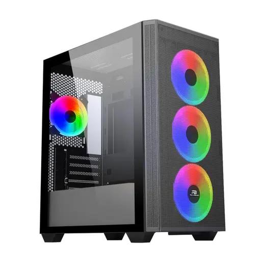 POWERBOOST PB-P2252BB USB3.0 4x12CM ARGB FAN mATX SİYAH KASA (JBST-PBP2252BB)