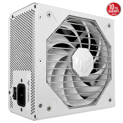ASUS 1000w 80+ Gold TUF GAMING 1000G WHITE Tam Modüler Power Supply Beyaz / 90YE00S5-B0NA00 görseli 5