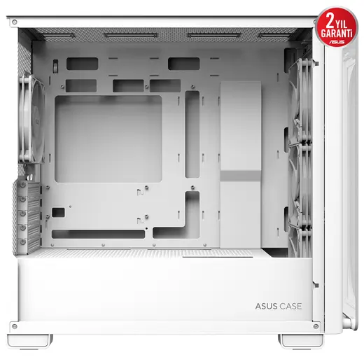 ASUS A23 PLUS TG ARGB WHITE Gaming Mid-Tower PC Kasası Beyaz / 90DC00K3-B19010 görseli 4