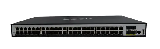 BEEK BN-GS-2484P4X L3 Yönetilebilir PoE+ Switch 48 x 10/100/1000Mbps IEEE802.3af/at PoE+ port (Port başına 30.8 watt)