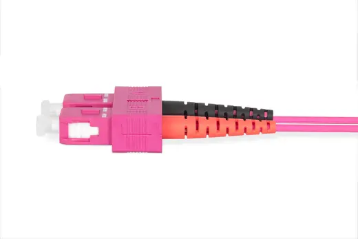 DIGITUS DK-2532-01-4 Fiber Optic (F/O) Patch Kablo, duplex, LC <-> SC MM OM 4 50/125 µ, 1 metre görseli 6