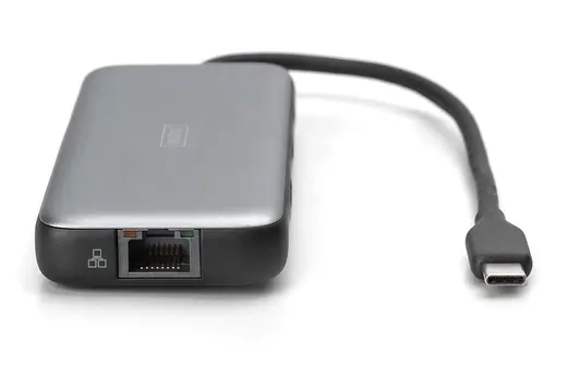 DIGITUS DA-70914 USB-C Docking Station, 7-port, 1 x HDMI 3 x USB 3.2 Gen 2, 1 x RJ45, 1 x SD,1 x MicroSD, 1 x PD görseli 5
