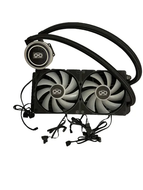 AZTECH AZ240-1B 240MM ARGB FAN LGA1700/AM5 SIYAH SIVI SOGUTUCU görseli 2