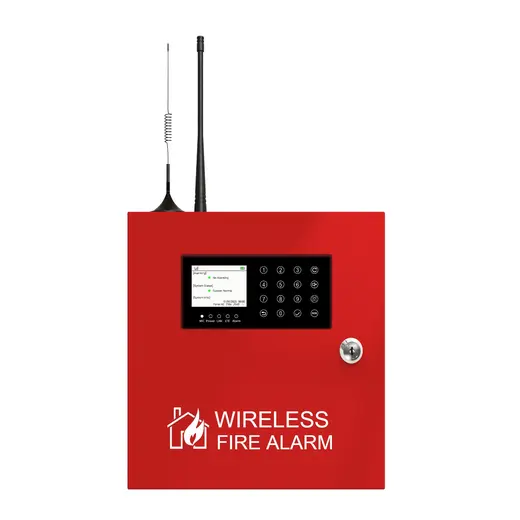 OPAX-WF868-4G-LAN Adresli Kablosuz Yangın Alarm Kontrol Paneli (868mhz) EN-54 Sertifikalı görseli 1
