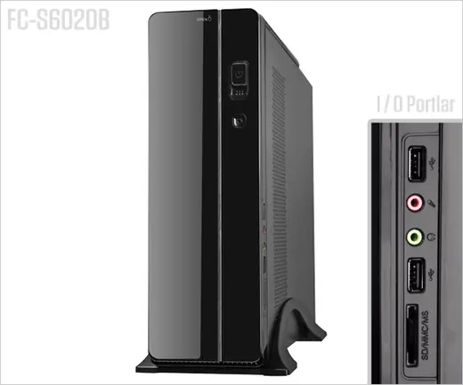 FRISBY FC-S6020B 300W SIYAH SLIM MATX KASA