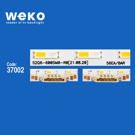 WKSET-6692 37002X2 S2Q6-600SM0-R0 2 ADET LED BAR TWO COLOR (İKİ RENK) (56LED) alternatif görünüm