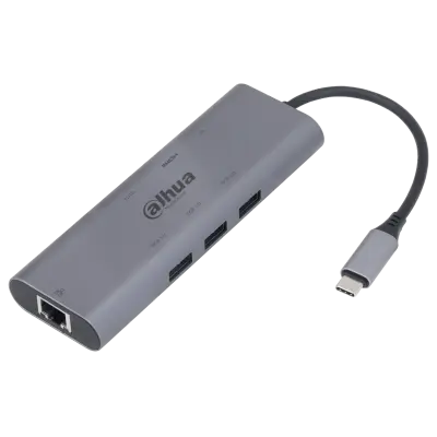 DAHUA TC38 8 IN 1 USB 3.1 TYPE-C TO USB3.0/HDMI/RJ45/SD/TF/PD DOCKING STATION alternatif görünüm