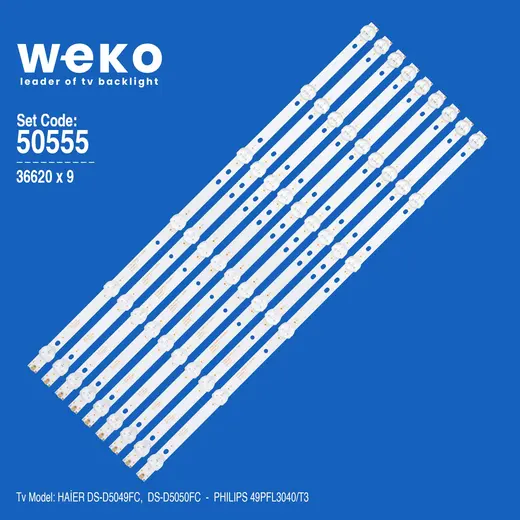 WKSET-5555 36620X9 4708-K49WD7-A1123N01 K490WD7 A1 9 ADET LED BAR